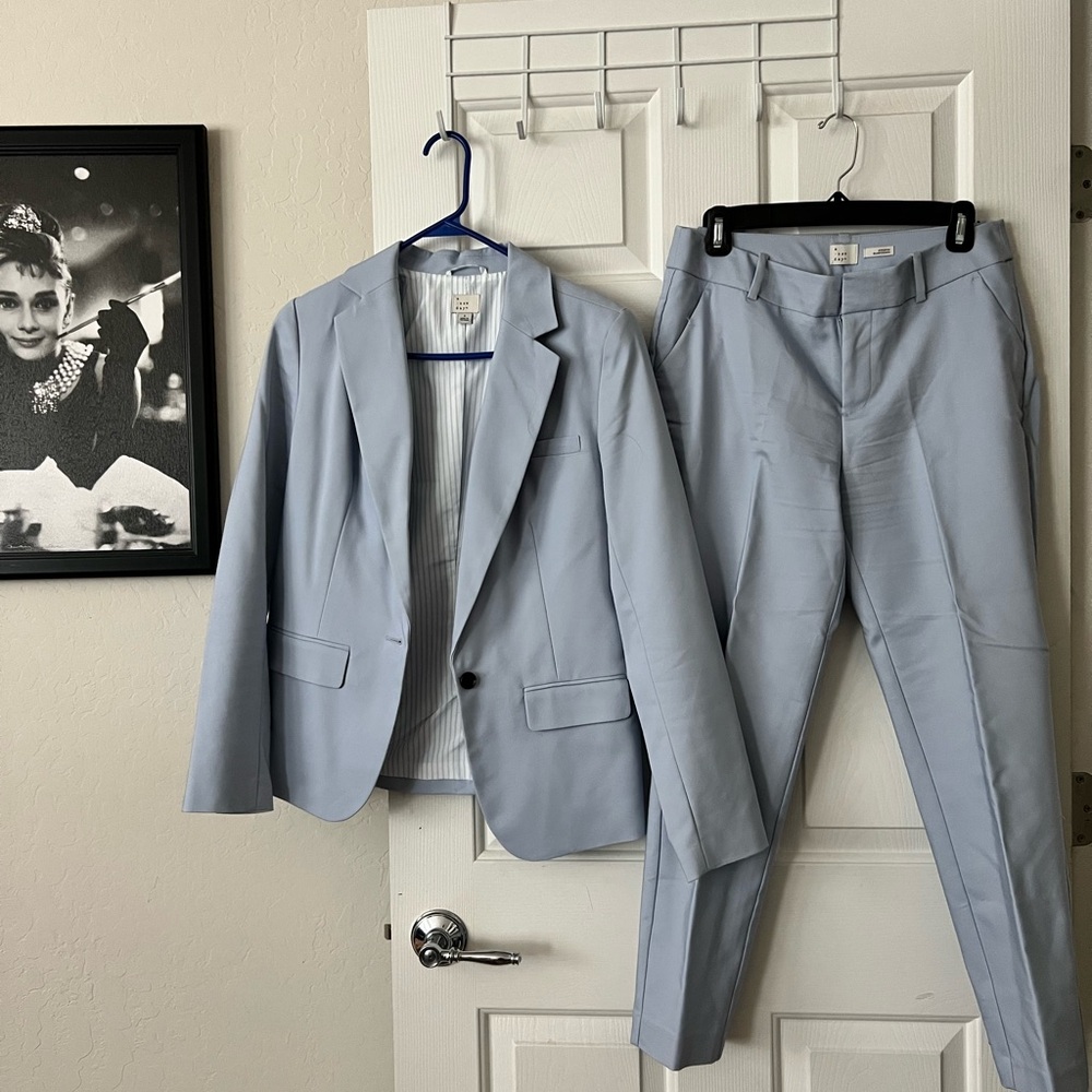 a new day Blue Modern Cut Suit